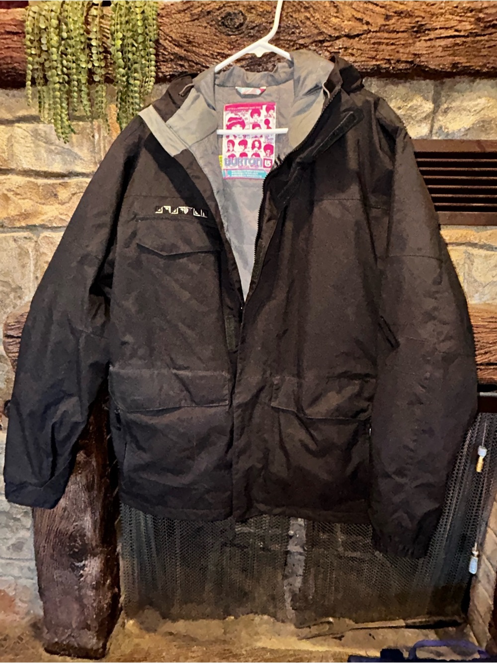 Burton Black Hooded Puffer Jacket